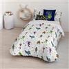 BL BELUM BELUM | Copripiumino Batman | Copripiumino Modello Batman Childish | Copripiumino con bottoni | Copripiumino 100% cotone | Copripiumino di qualità | Copripiumino (letto da 80 (140 x 200 cm.))