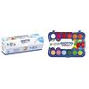 Giotto 534100-6 Barattoli 100 Ml Tempera A Dita, Multicolore & Acquerelli In 24 Colori, Pastigle Da 30Mm, Con Pennello