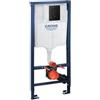 GROHE QuickFix Solido 3 in 1 set per WC, altezza di installazione 1, 13 m, nero ultra opaco, 38811KF0