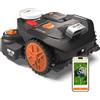 Worx Vision Cloud WR306E, 2WD robot rasaerba senza filo perimetrale, 600 m² | Senza filo perimetrale, navigazione VSLAM + RTK Cloud supportata dall'IA, mappatura automatica, Cut-to-Zero,senza antenna RTK