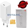 XIAOMI Caricabatterie Fast Ricambio Originale USB AD65GEU 65W WHITE 793B88A