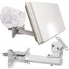 Selfsat compatible H30D+ Plus Single | Migliore ricezione per camper e casa come antenna satellitare ideale