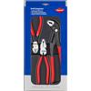 KNIPEX Assortimento utensili tipo forte 1x 02 01 180, 1x 87 01 250, 1x 74 01 160, 00 20 10