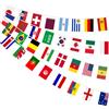 AhfuLife Bandiera Coppa del Mondo di Calcio 2022, 10m/12m - 32 Paesi
