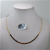 COLLANA UNISEX A MAGLIA PIATTINA SNAKE IN ORO GIALLO 18KT 7,2 GRAMMI (8413)