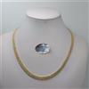 COLLANA DA DONNA A MAGLIA FUNE 3 FILI IN ORO GIALLO 18KT 9,15 GRAMMI (8411)