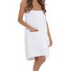 A2Z Accappatoio Da Donna In Spugna Di Lusso 100% Cotone Elasticizzato Con Tasca