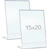 PAJADA - espositore 15x20, Cornice trasparente, espositori Pack da 2,