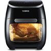 Tower T17039 Forno ad Aria/Friggitrice ad Aria Digitale Xpress 5-in-1, Air Fryer con Circolazione Rapida dell'Aria, Friggitrice Aria/Fornetto con Timer 60 Minuti, 11L, 2000W, Nero