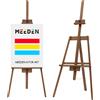 MEEDEN Cavalletto per pittura, con cornice in legno di faggio massiccio,