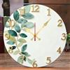 Orologio da Parete Moderno 25 cm - Design Tema Foglia Verde per Casa 2D
