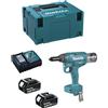 Makita Rivettatrice MAKITA DRV250RFJ (2 x 3,0 Ah + DC18RC + MAKPAC 3)