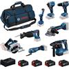 BOSCH Kit 18V (GBH18V-22+GWS18V-8+GDR18V-215+GSB18V-65+GKS18V-57-2+GSA18V-28+GOP
