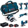 BOSCH Kit 18V (GSR 18V-65 + GDX 18V-285 + GKS 18V-57-2 + GOP 18V-34 + GST 18V-12