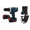 TRAPANO AVVITATORE PROFESSIONALE 2 BATTERIE 21 V A LITIO + VALIGIA CON ACCESSORI