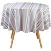 U10 Douceur d'Intérieur, tovaglia rotonda (diametro 180 cm) Melina, cotone e
