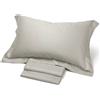 CORREDO ITALIANO® Set lenzuola matrimoniale in raso di cotone e orlo a giorno - Satin - Corredo It