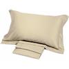CORREDO ITALIANO® Set lenzuola matrimoniale in raso di cotone e orlo a giorno - Satin - Corredo It
