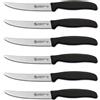 Sanelli Ambrogio set 6 coltelli da Bistecca e Tavola con lama dentata