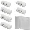 KQDRAVINE 6 Pezzi Bende Elastiche per Bendaggi con Clip, 2 Misure (7,5
