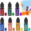 QEEROYO 7 Pezzi Coloranti per Candele, Colorante Liquido Per Fare Candele, per La