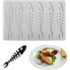 YapitHome Stampi Silicone per Tuiles Lisca di Pesce,Stampo in Silicone