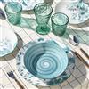 Tognana Porcellane Servizio Piatti per la Tavola 18 Pezzi TOGNANA Verde Corallo Teal Set 6 Persone