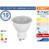 V-TAC 10 PEZZI V-TAC PRO VT-247 LAMPADINA LED GU10 6W FARETTO SPOTLIGHT CHIP SAMSUNG