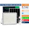 V-TAC VT-180W FARO LED FLOODLIGHT 20W BIANCO PANNELLO SOLARE TELECOMANDO - IP65