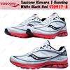 Saucony Kinvara 1 Running Bianco Nero Rosso S70917-8 Taglia Uomo
