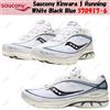 Saucony Kinvara 1 Running Bianco Nero Blu S70917-6 Taglia Uomo