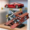 Modello di sollevatore per auto, sollevatore per garage, 1:64, opera d'arte