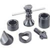 Starrett S191 Little Giant Jack viti Set completo con tutti gli accessori, 3,81 cm (1,5) 5,71 (2,25 misura cm