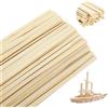 BSTDAYEVER Listelli Legno 150pcs Bastoncini Legno Ecologico Bastoncini per Lavoretti