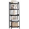 SMIBUY Libreria a scala in bambù, organizer per rack da bagno,