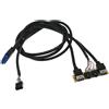 Eurowagens Pannello Frontale Per Case USB3.0 + USB3.0 + Per Jack Porte Scheda I/O + Inter