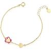 BRACCIALE IN ORO GIALLO 9K ROBERTO GIANNOTTI CON ANGELO E CUORE ARTICOLO NKT389