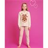 Sabor Pigiama Cotone Leggero Bambina - Trudi 3-10 Anni - Beige Rosa