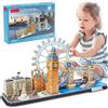 CubicFun Toys Industrial Co., Ltd. CubicFun Puzzle 3D UK London Tower Bridge Big Ben City Skyline fai da te