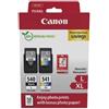 Canon CARTUCCIA ORIGINALE MULTIPACK PG-540L + CL-541XL + 50 FOGLI 10X15 (5224B012)