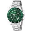 Chronostar Orologio Chronostar Captain R3753291010 Watch Acciaio Cronografo Verde Uomo 43mm