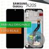 Samsung DISPLAY SAMSUNG GALAXY A20S SM-A207 SCHERMO LCD + VETRO TOUCH SCREEN + FRAME