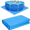 mizikuu Tappeto Base per Piscina, 274 x 274cm Tappetino Protezione