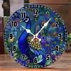 Orologio da Parete Moderno 25 cm - Design Floreale Pavone per Casa 2D