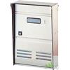 CASSETTA POSTALE POSTA BUCA LETTERE RIVISTA ACCIAIO ESTERNO 26x12x37h ALUBOX