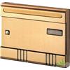 CASSETTA POSTA BUCA LETTERE POSTALE RIVISTA ALLUMINIO BRONZO ALUBOX 36x7x29h