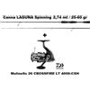 Daiwa COMBO CANNA DAIWA SPINNING LAGUNA + MULINELLO 26 CROSSFIRE LT MARE FIUME