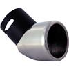 AUTO-STYLE Terminale scarico Inox - tondo 90mm -regolabile - attacco 50-70mm