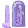 Loving Joy FALLO REALISTICO DILDO 8" VENTOSA E PALLINE VIOLA SEX TOYS VAGINALE ANALE 21.5CM