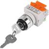 Tyenaza Interruttore a Chiave 220V On Off, Interruttore Rotativo a Chiave,